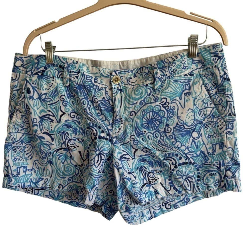 Lilly Pulitzer The Callahan Shorts, Lucky Trunks, Size 16 - Picture 2 of 9